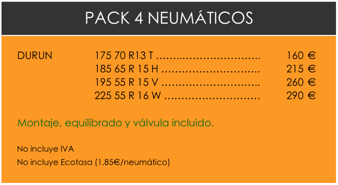 Oferta neumáticos Coslada (Madrid)